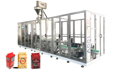 Avtomatski opečni vakuumski vrečko, vakuumsko zapiranje, pakirni stroj za kavo v prahu